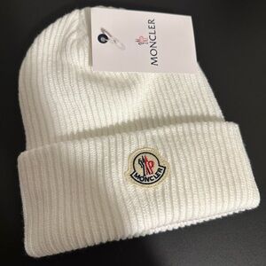 White Moncler Hat